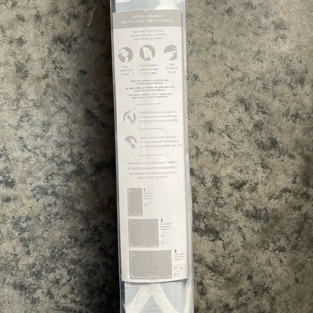 NIB Wall Pops! Nu Wallpaper Style Gran Trellis